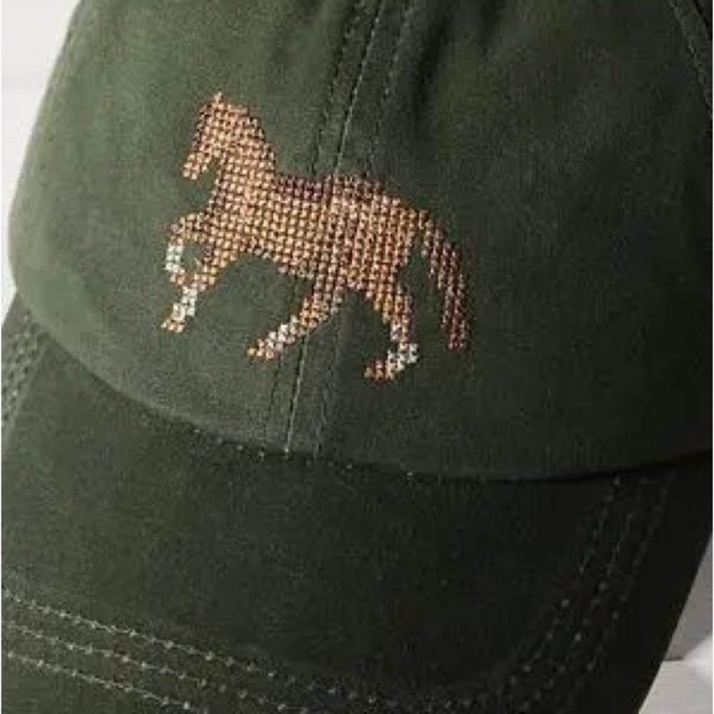 NWT Anthropologie Needlepoint Icon Baseball Hat - Picture 2 of 3
